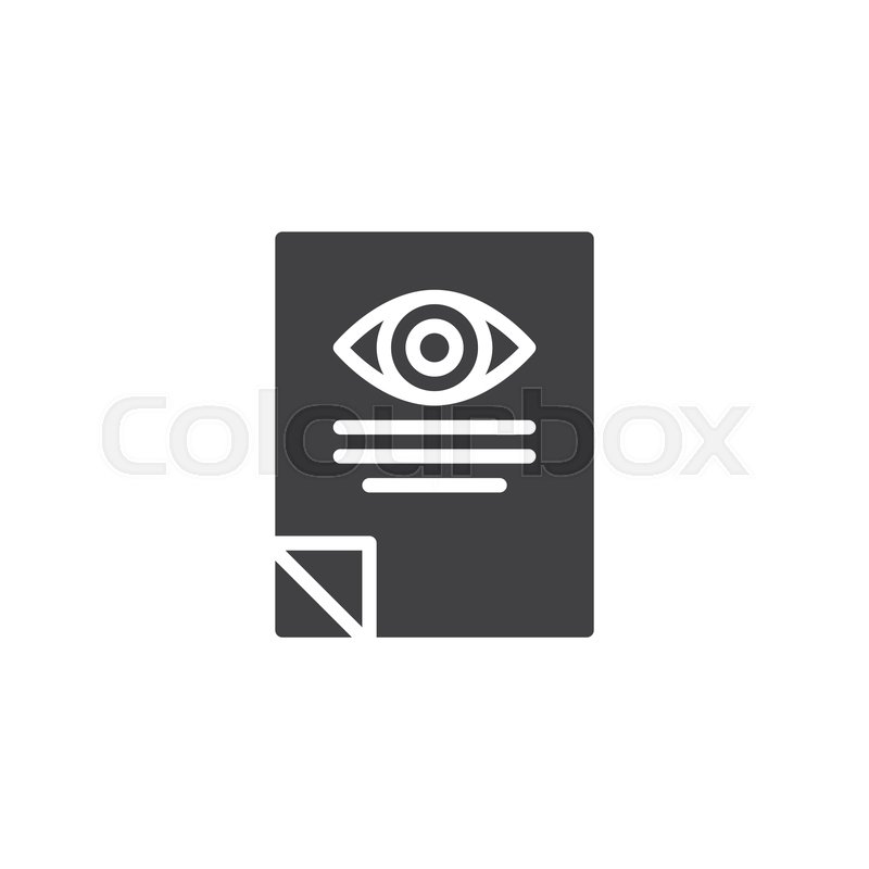 800x800 Optometrist Paper Document Vector Stock Vector Colourbox