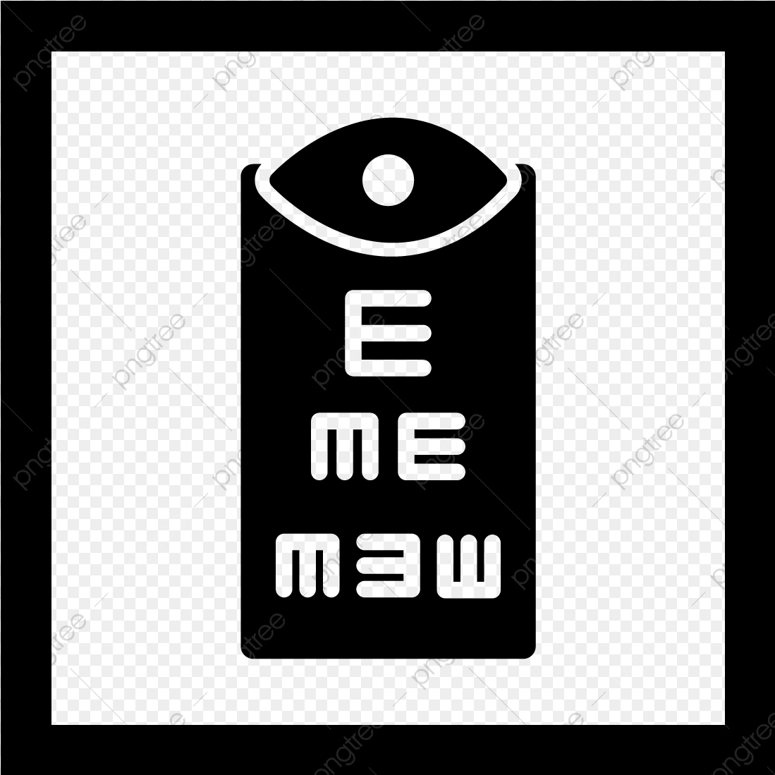 1099x1099 Vector Eye Test Icon, Eye, Eye Test, Optometrist Png And Vector