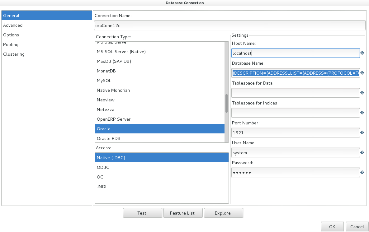 1185x746 Configure Pentaho Data Integration To Connect To Oracle Db