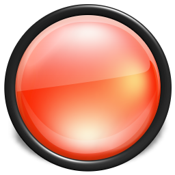 256x256 Orange Red Button Icon