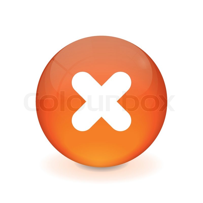 800x800 Round Orange Button