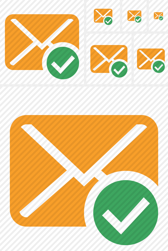 580x864 Free Email Icons Orange, Download Free Clip Art