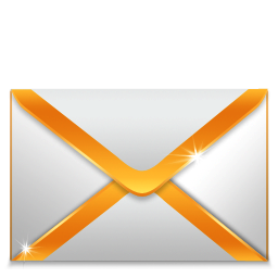 256x256 Hot Email Orange Icon