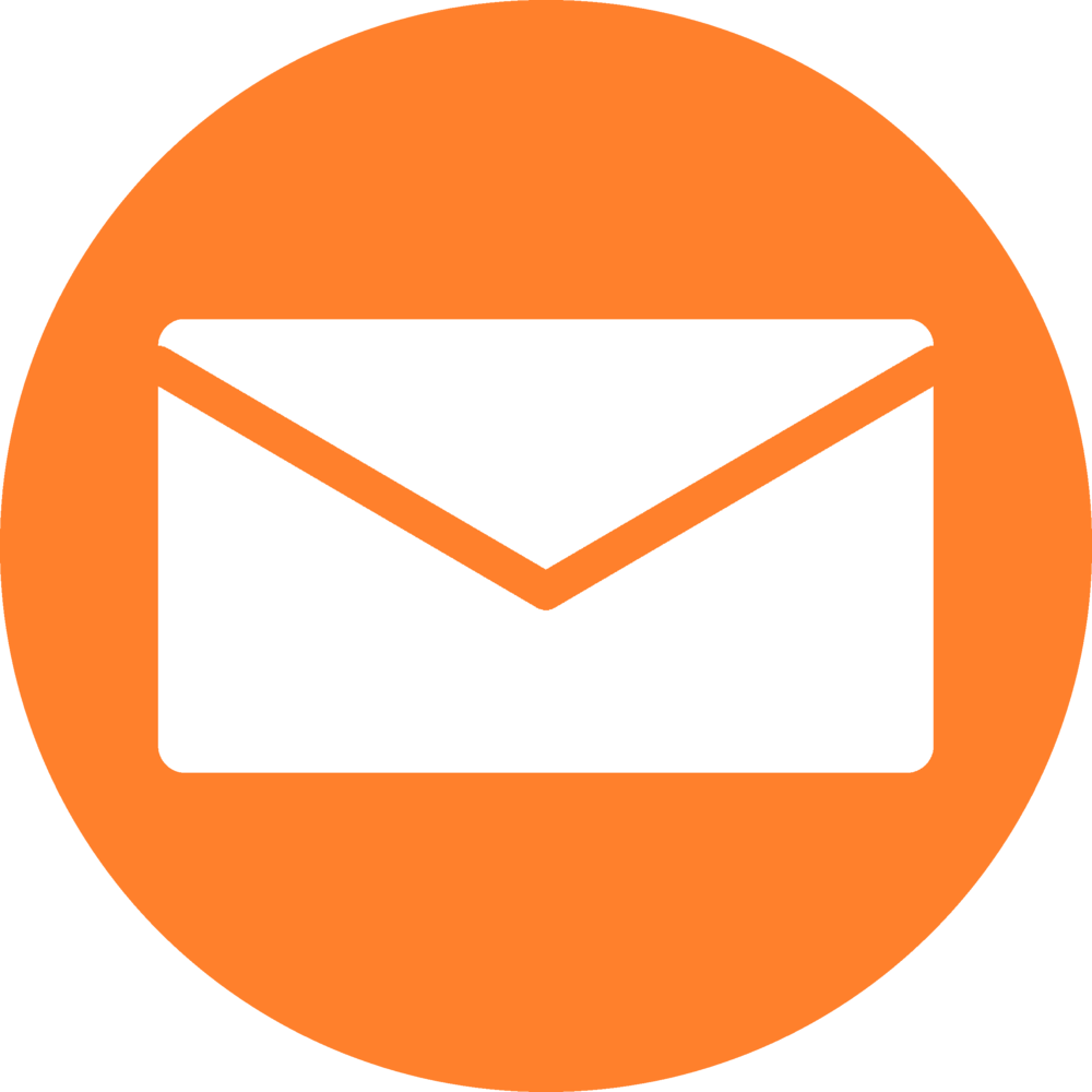 icone mail orange