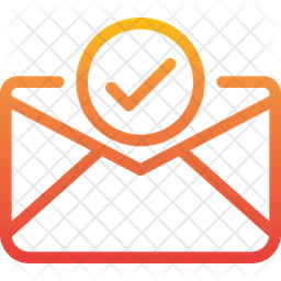 256x256 Approve Email Icon Of Gradient Style
