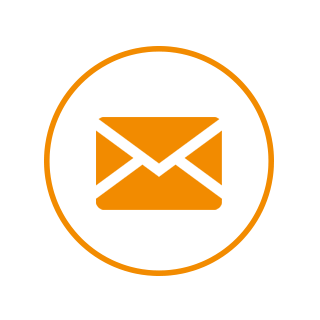 320x320 Circle Mail Orange Logo Png Images