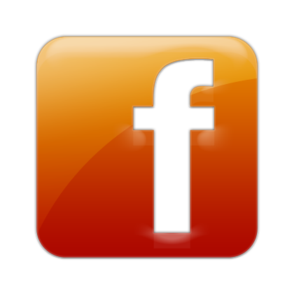 Orange Facebook Icon