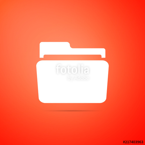 Folder Icon Isolated On Orange Background Flat Design Vector 500x500 Folder Icon Isolated On Orange Background Flat Design Vector