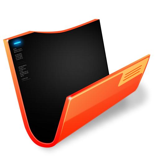 Futuristic Folder Orange Icon, Png Clipart Image 512x512 Futuristic Folder Orange Icon, Png Clipart Image
