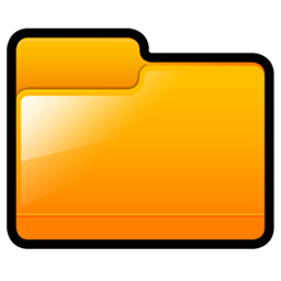 Generic, Orange, Folder Icon 256x256 Generic, Orange, Folder Icon