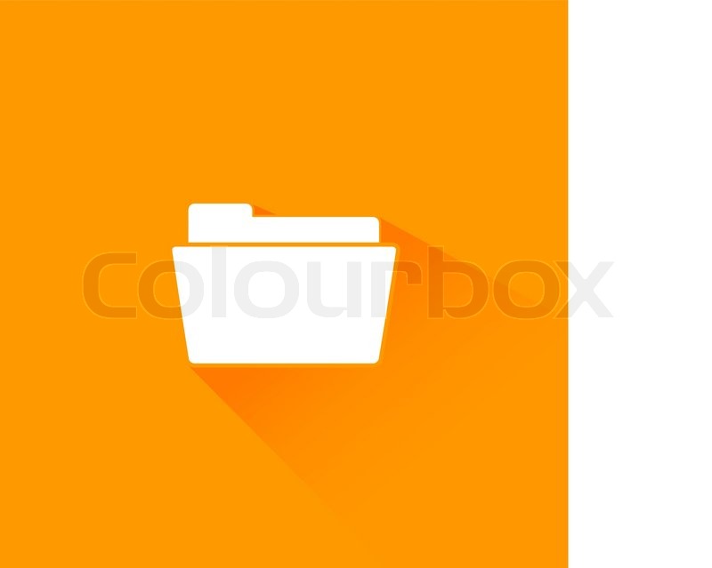 Flat Long Shadow Folder Icon Orange Stock Vector Colourbox 800x639 Flat Long Shadow Folder Icon Orange Stock Vector Colourbox