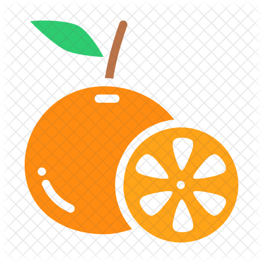 512x512 Orange Icon Of Flat Style