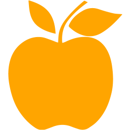 256x256 Orange Apple Icon