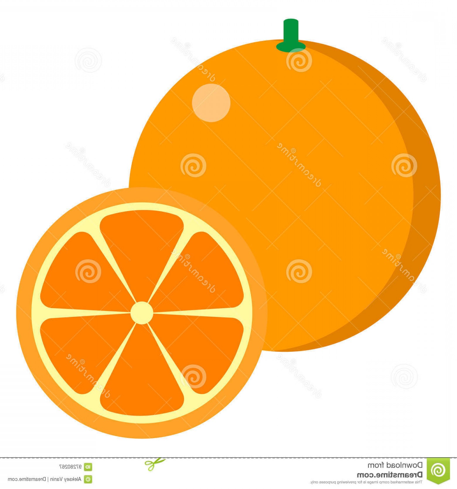 1560x1668 Stock Illustration Orange Fresh Juicy Citrus Fruit Icon Vector