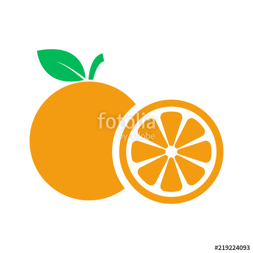 500x500 Orange Fruit Icon Stock Image And Royalty Free Vector
