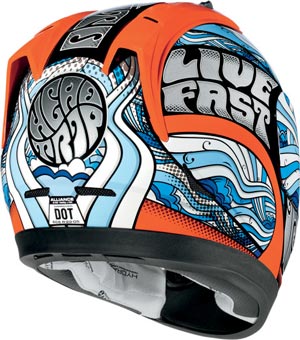 300x340 Icon Alliance Motorcycle Helmet Live Fast!