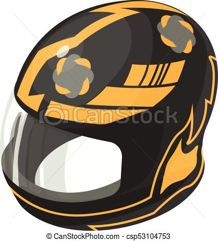 426x470 Helmet Motorcycle Orange Icon, Isometric Style Helmet