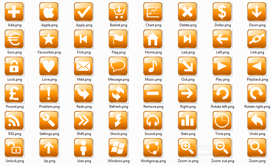 907x556 Download Orange Web Buttons