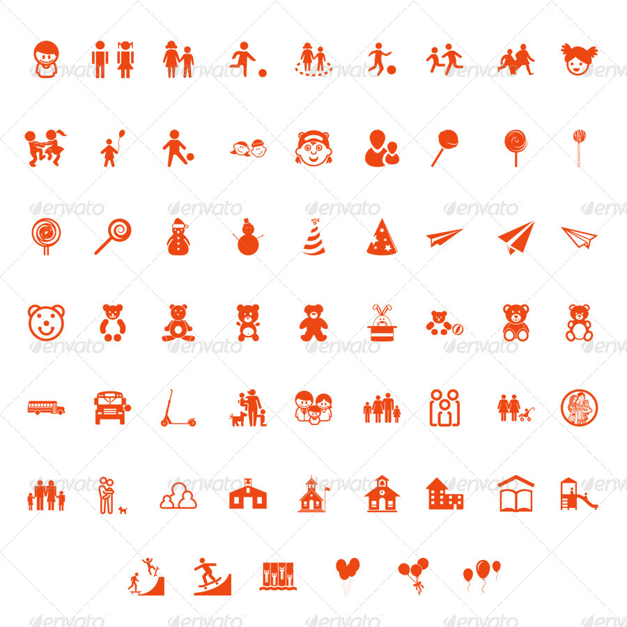 900x900 Kids Icon Pack