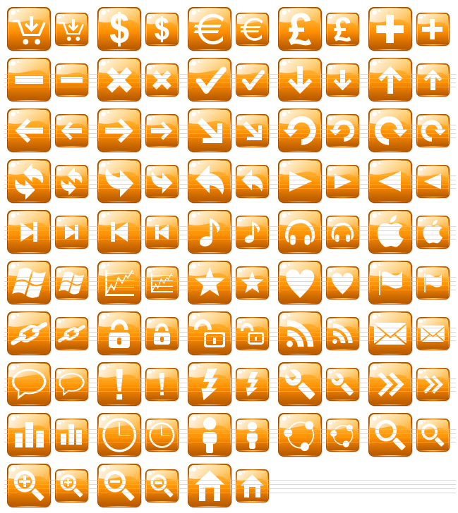 649x728 Orange Web Buttons Demand Going Higher And Higher!