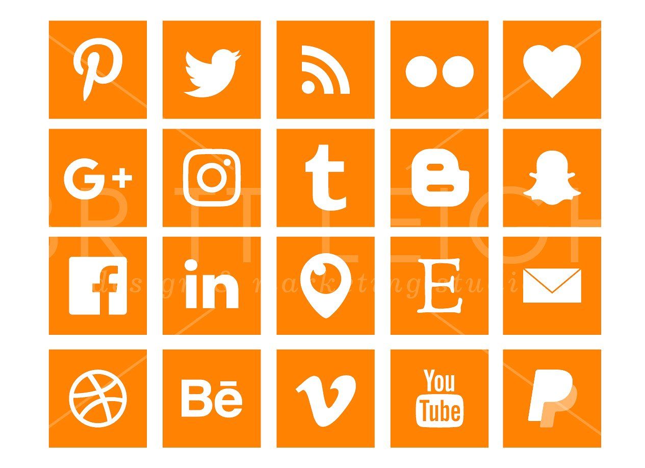 1265x917 Graphics Typography Social Media Icons, Icon
