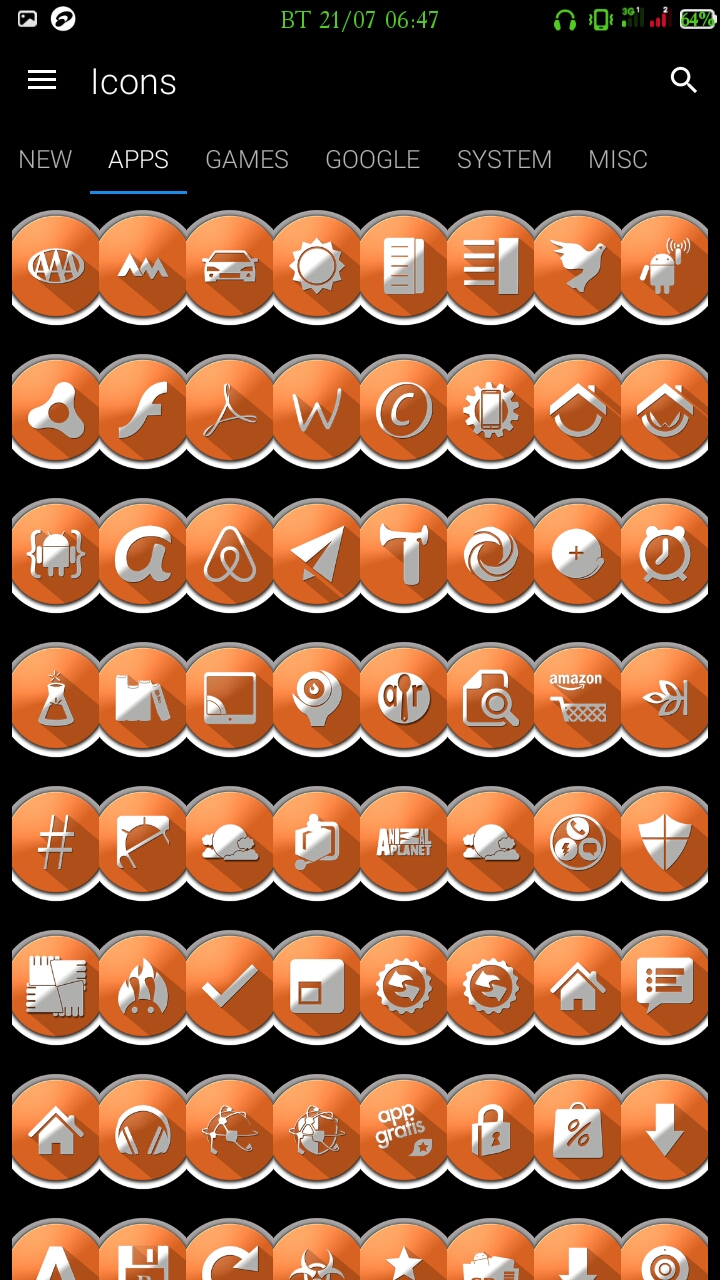 720x1280 Skachat Enyo Orange Icon Pack Dlia Android