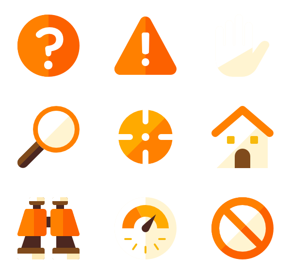 600x564 Orange Icons