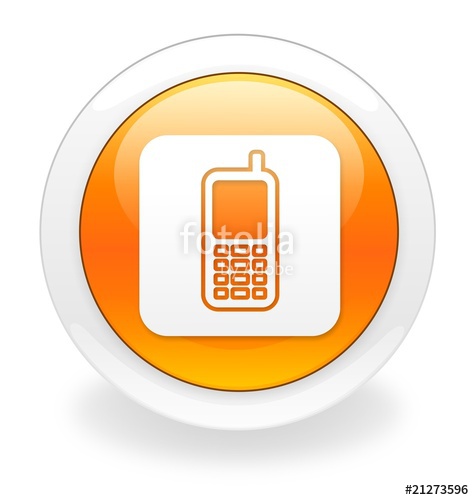 474x500 Orange Mobile Phone Iconlogo Stock Photo And Royalty Free Images