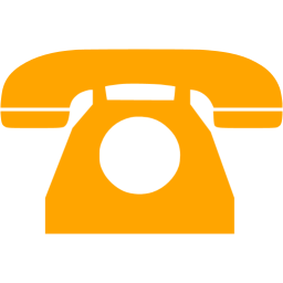 256x256 Orange Phone Icon