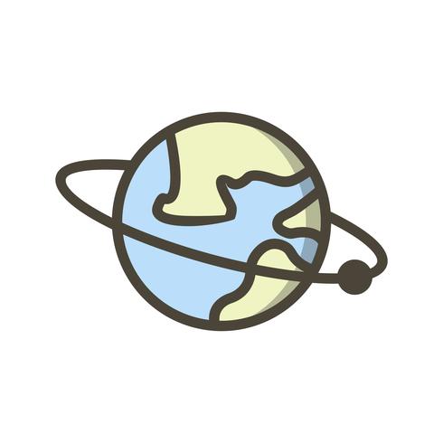 490x490 Orbit Around The Earth Vector Icon