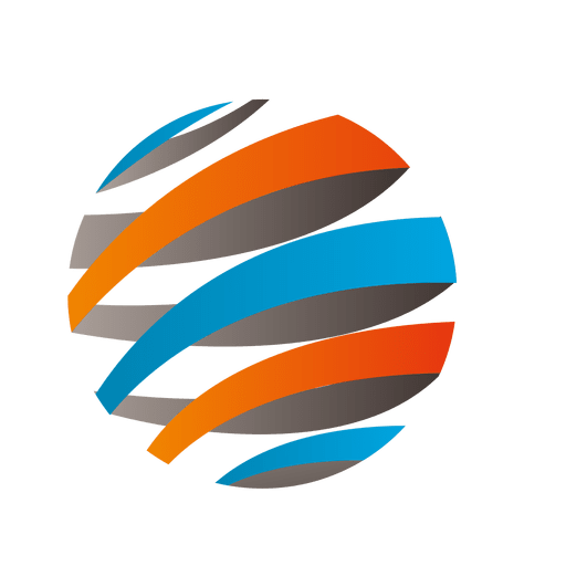 512x512 Colorful Stripes Orbit Icon