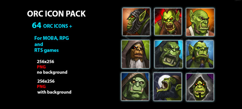 Race Icons Pack Orc 785x355 Race Icons Pack Orc