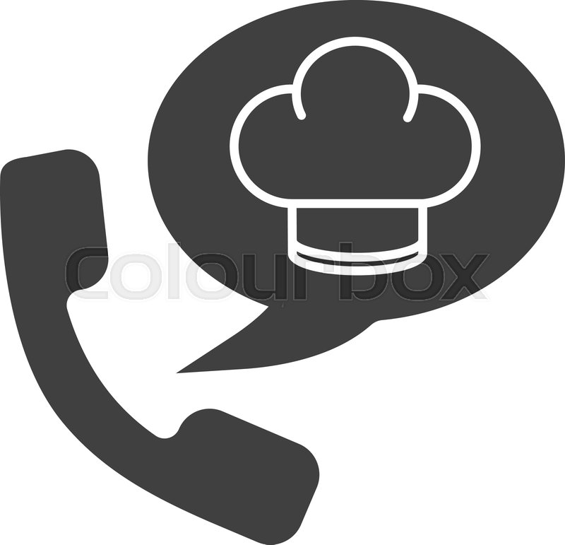 800x771 Food Phone Order Glyph Icon Stock Vector Colourbox