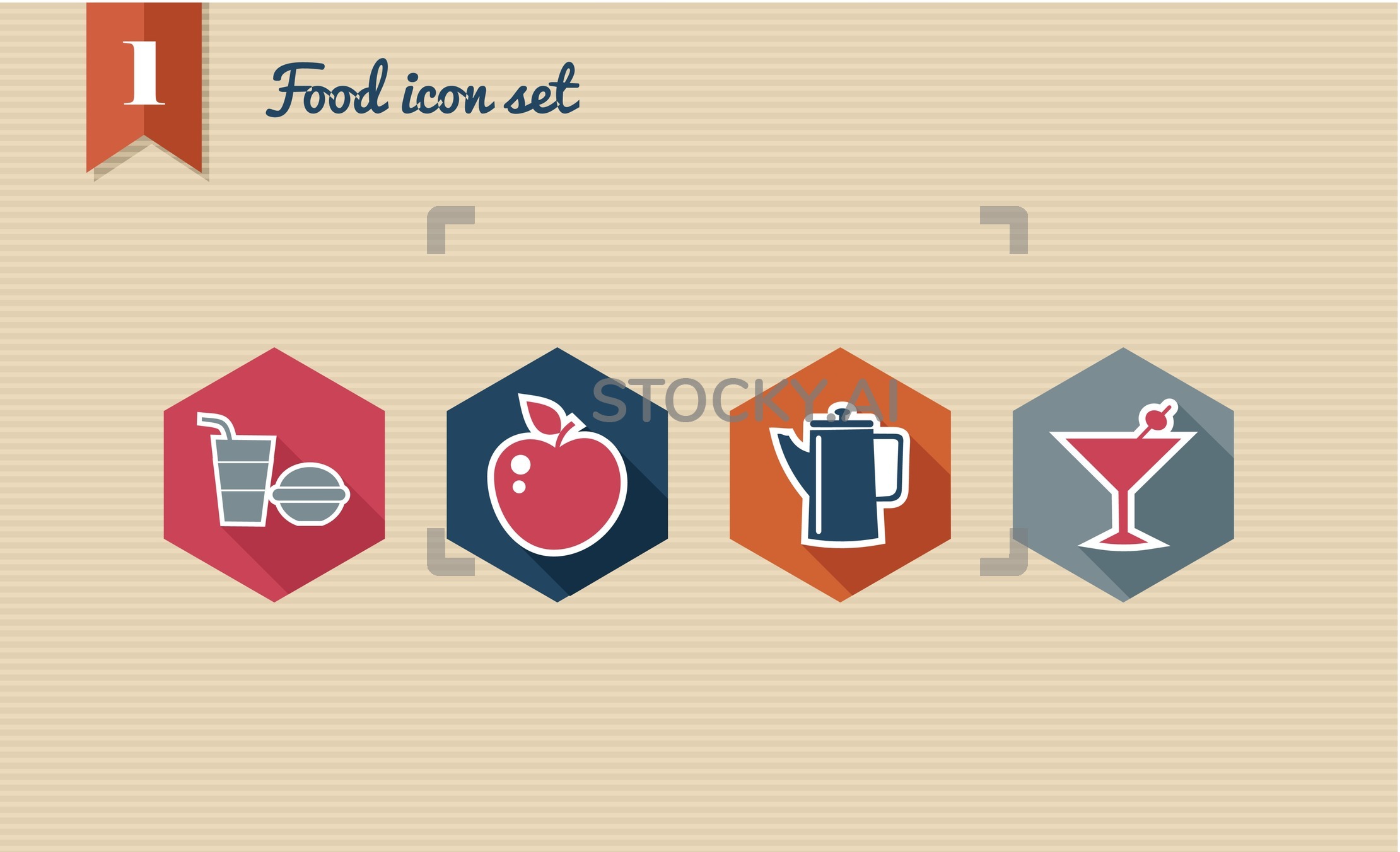 2220x1352 Image Of Menu Food Flat Icons Set