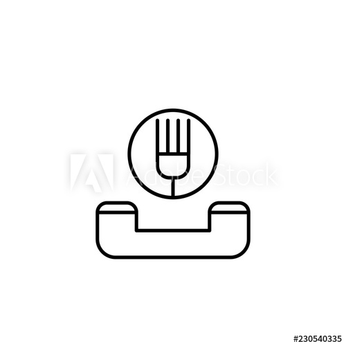 500x500 Order, Food Icon Element Of Food Icon Thin Line Icon For Website