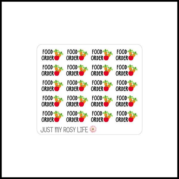 600x600 Food Order Icon Font Planner Stickers Just My Rosy Life