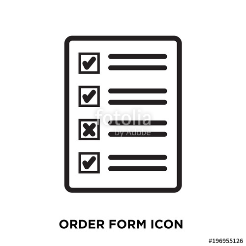 500x500 Order Form Icon Stock Image And Royalty Free Vector