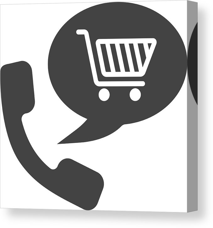 678x726 Goods Phone Order Icon Canvas Print Canvas Art