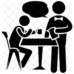 256x256 Taking Order Icon Of Glyph Style