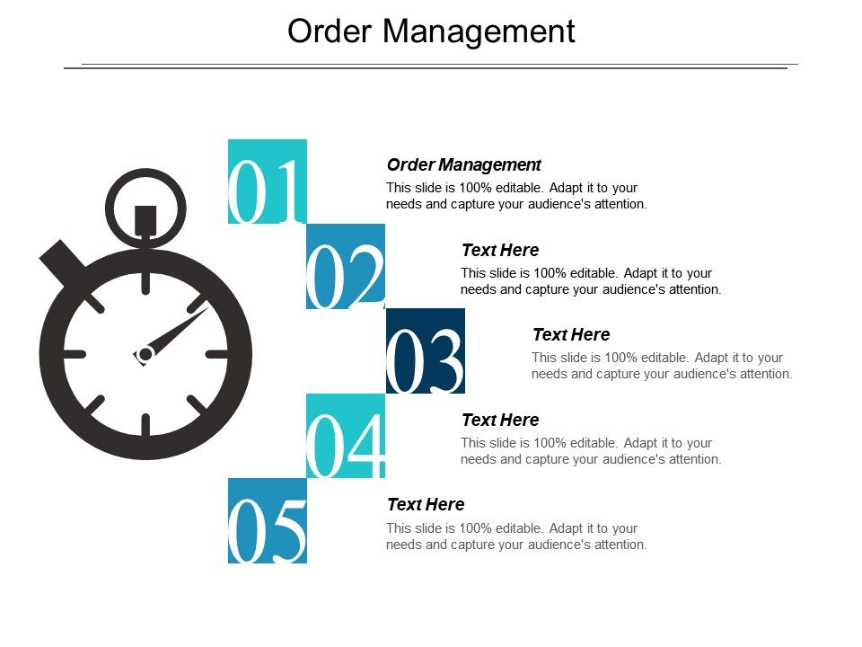 960x720 Order Management Ppt Powerpoint Presentation Icon Themes Cpb