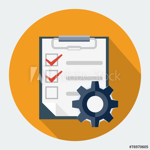 500x500 Vector Order Management Icon