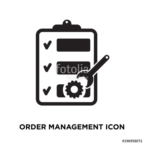 500x500 Order Management Icon Stock Image And Royalty Free Vector