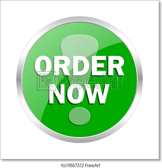 561x581 Free Art Print Of Order Now Icon Green Web Gloosy Button