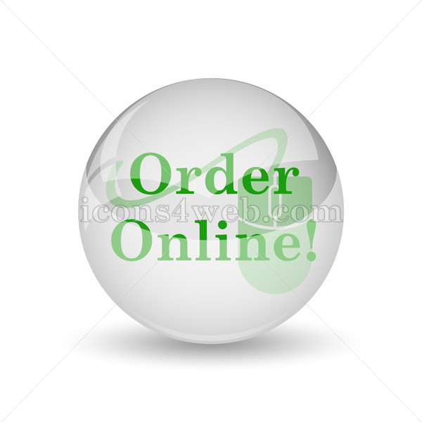 600x600 Order Online Glossy Icon Order Online Glossy Button