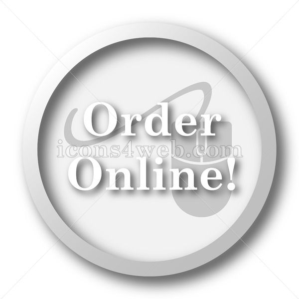 600x600 Order Online White Icon Order Online White Button Round Icons