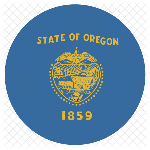 512x512 Oregon Flag Icon Of Flat Style