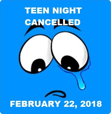 389x397 Teen Night Cancelled Icon Oregon Trail Library District