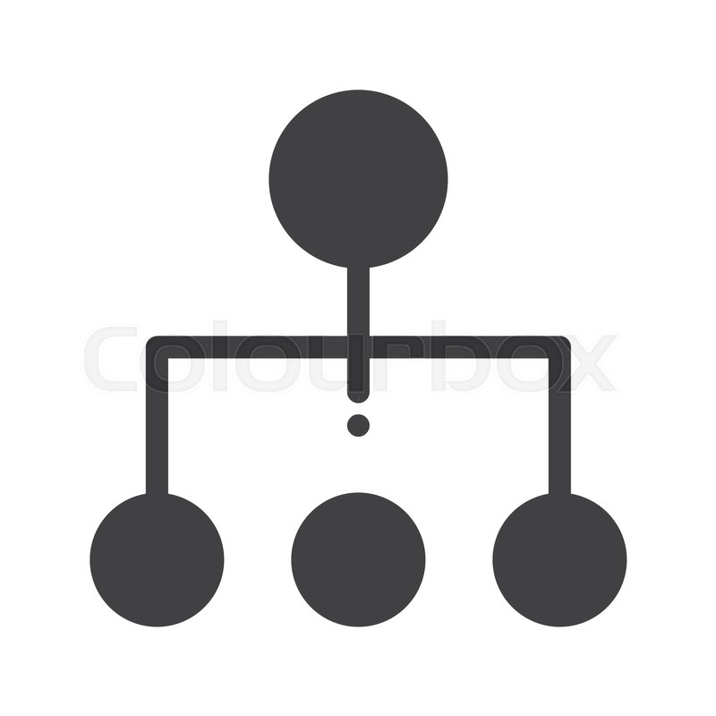 800x800 Business Organization Chart Icon Stock Vector Colourbox