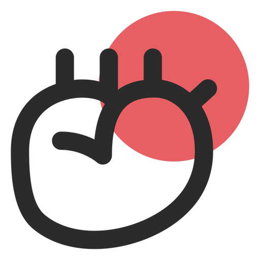 512x512 Heart Organ Colored Stroke Icon