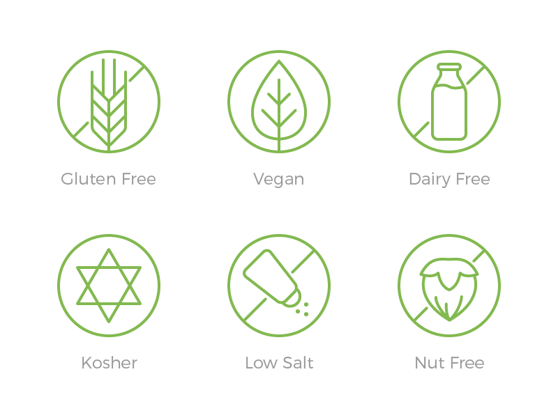 800x600 Organic Food Category Icons